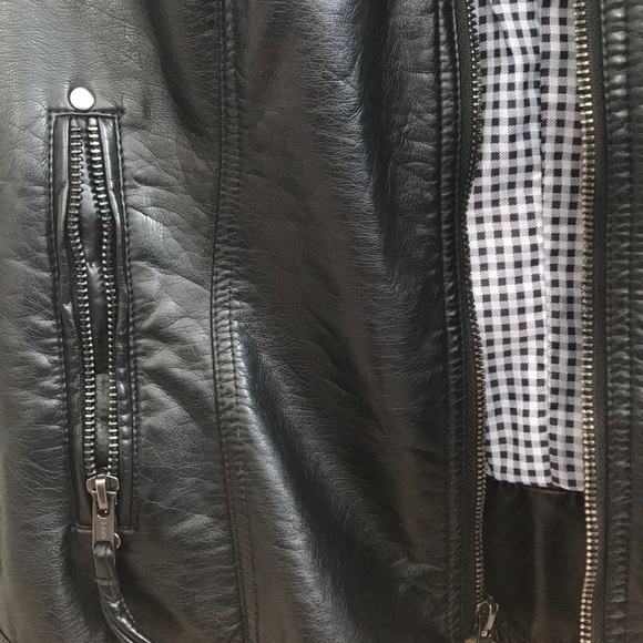 Black Rivet Leather Jacket - Picture 4 of 5